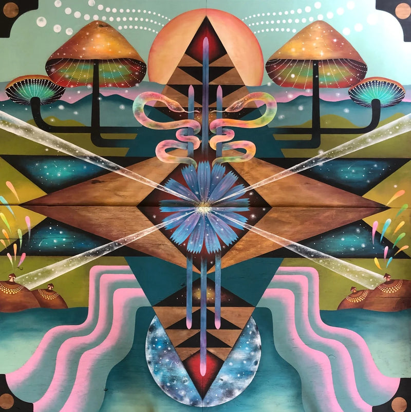 Mushroom Barn Quilt
