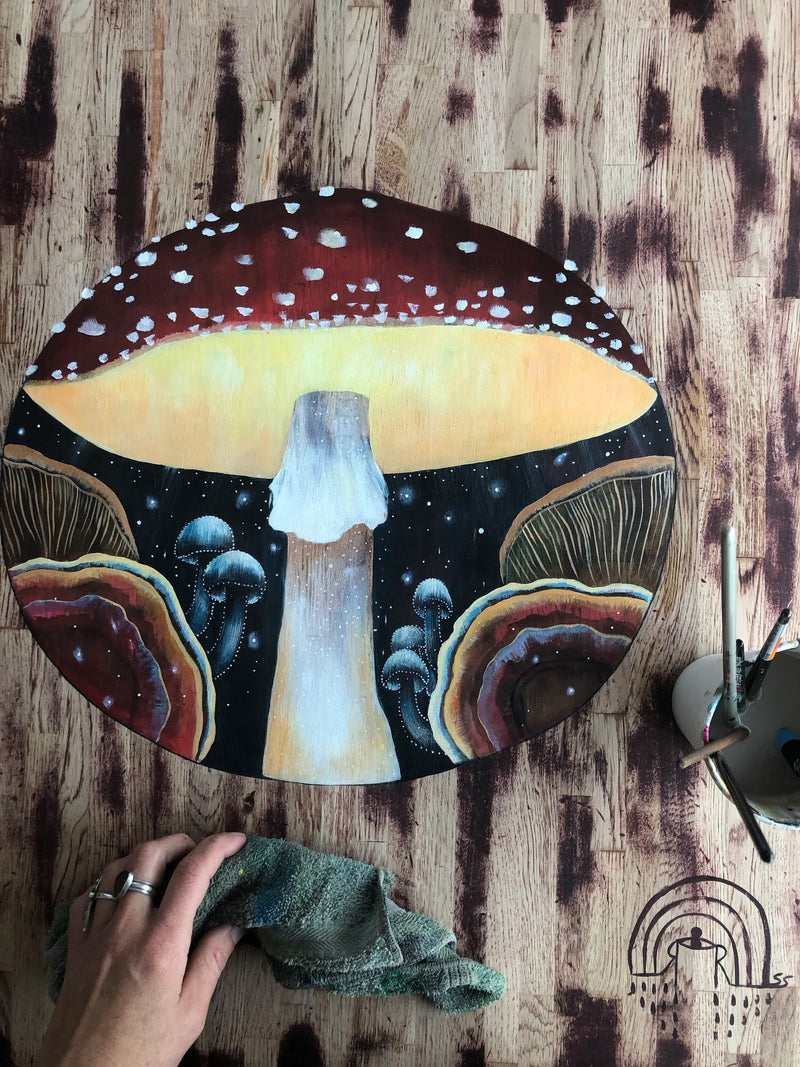 Mushroom Mural Table